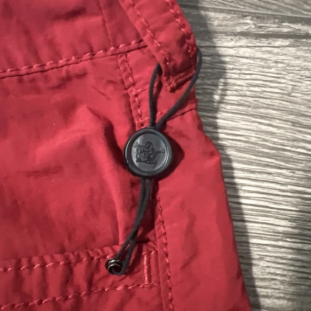 True Religion Ricky Relaxed Straight Nylon Red Board Shorts Size 42 (46